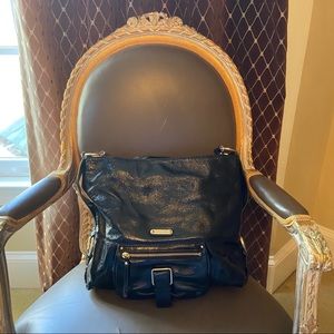 Michael Kors Shiny Black Shoulder Bag